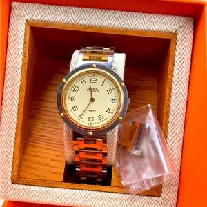 Authentic HERMES CLIPPER stainless steel watch💥💥💥